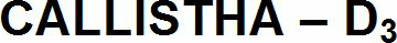 Callistha-d3 With Device Device mark 3050102 Trademark