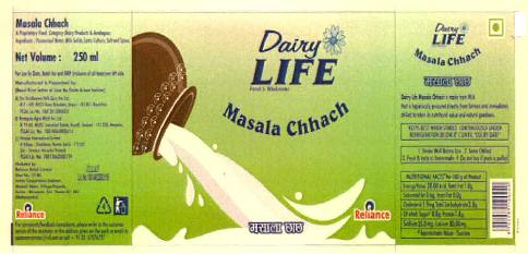 Reliance Dairy Life Masala Chhach Device mark 3054854 Trademark