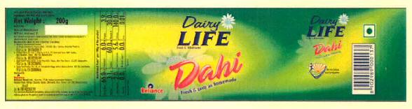 Dairy Life Dahi Device mark 3054856 Trademark
