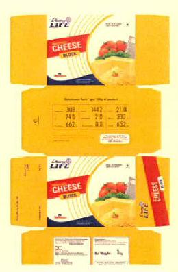 Dairy Life Cheese Block Device mark 3054860 Trademark