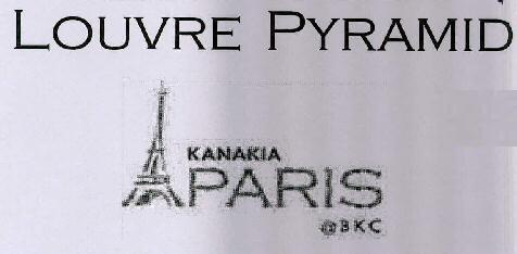 Louvre Pyramid Kanakia Paris @bkc Device mark 3064807 Trademark