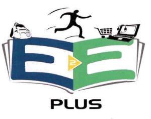 E2e, Device Of Human Caricature Formed By The Letter 'e', Running Man, Laptop, Open Book Device mark 3065779 Trademark