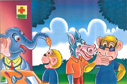 Device Of Elephant And Cartoons Device mark 3083757 Trademark