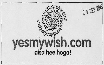 Yesmywish.com Aise Hee Hoga! Device mark 3064719 Trademark