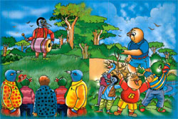 Device Of Cartoons And Trees Device mark 3083776 Trademark