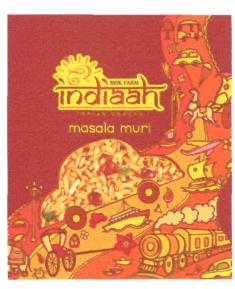 Bisk Farm Indiaah Masala Muri (label) Device mark 3074564 Trademark