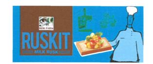 Bisk Farm Ruskit Milk Rusk (label) Device mark 3074571 Trademark