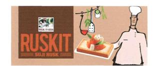 Bisk Farm Ruskit Suji Rusk (label) Device mark 3074573 Trademark