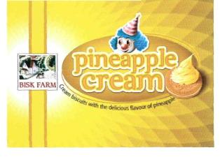 Bisk Farm Pineapple Cream (label) Device mark 3074583 Trademark