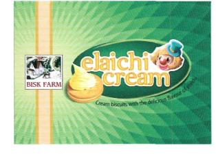Bisk Farm Elaichi Cream (label) Device mark 3074586 Trademark