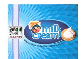 Bisk Farm Milk Cream (label) Device mark 3074587 Trademark
