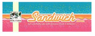 Bisk Farm Sandwich Orange (label) Device mark 3074595 Trademark