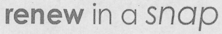 Renew In A Snap Device mark 3072044 Trademark