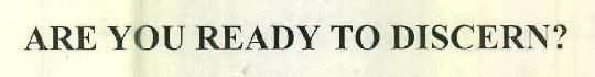 Are You Ready To Discern? Device mark 3092651 Trademark