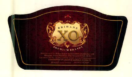 Brihans Xo Premium Brandy Device mark 3081865 Trademark