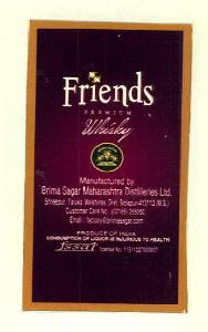 Friends Premium Whisky Device mark 3081867 Trademark