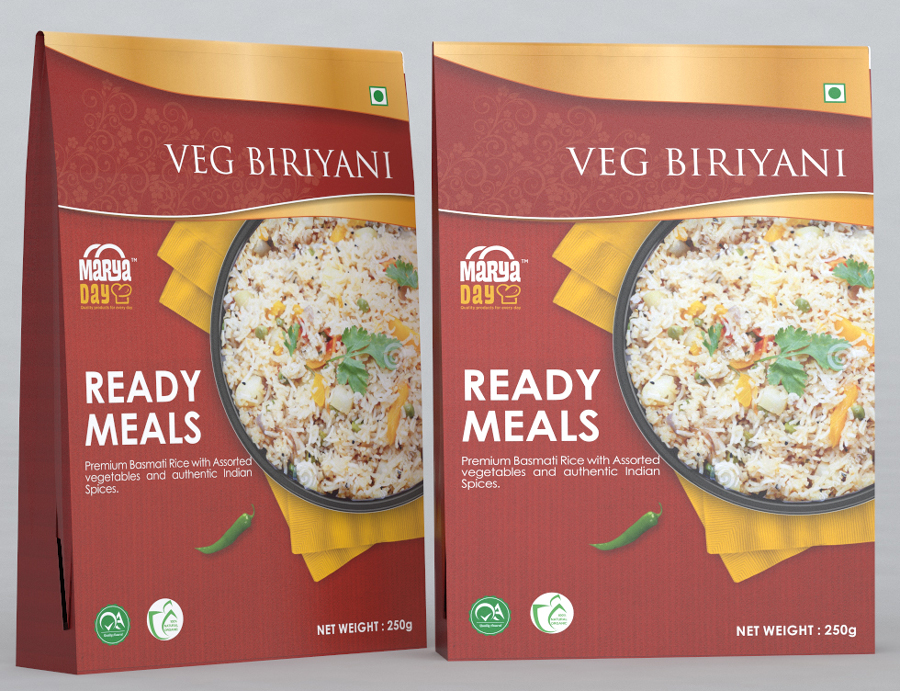 Marya Day Ready Meals Veg Biriyani Device mark 3100374 Trademark