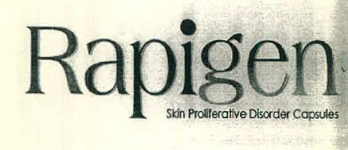 Rapigen Skin Proliferative Disorder Copsules Device mark 3089296 Trademark