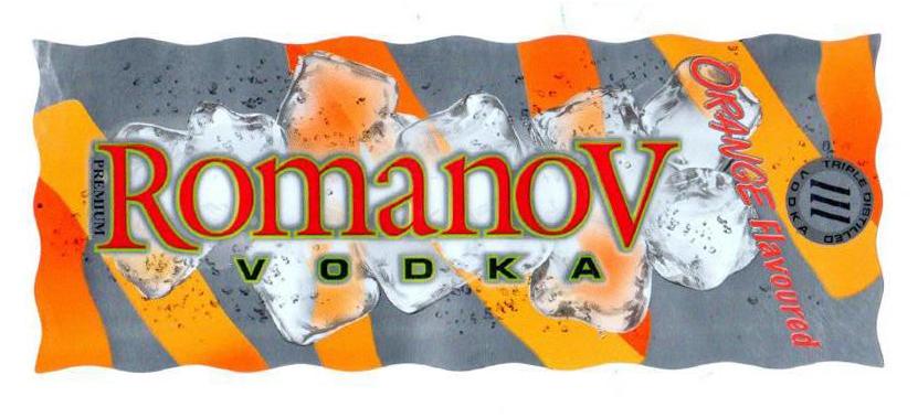 Premium Romanov Vodka - Orange Flavoured Device mark 3088379 Trademark