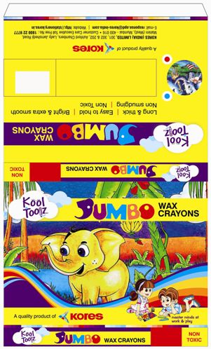 Kool Toolz Jumbo Wax Crayons (label) Device mark 3088381 Trademark