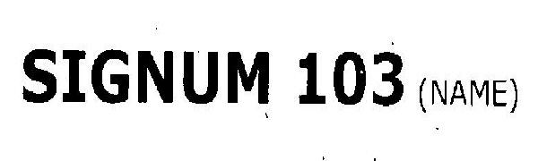 Signum 103 Device mark 3070971 Trademark