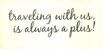 Traveling With Us, Is Always A Plus! Device mark 3095615 Trademark