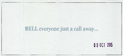 Bell Everyone Just A Call Away.. Device mark 3074347 Trademark