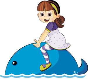 Cartoon Device Of A Girl On A Whale Device mark 3048576 Trademark