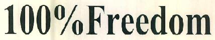 100% Freedom Device mark 3094961 Trademark