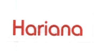 Hariana (label) Device mark 3114766 Trademark