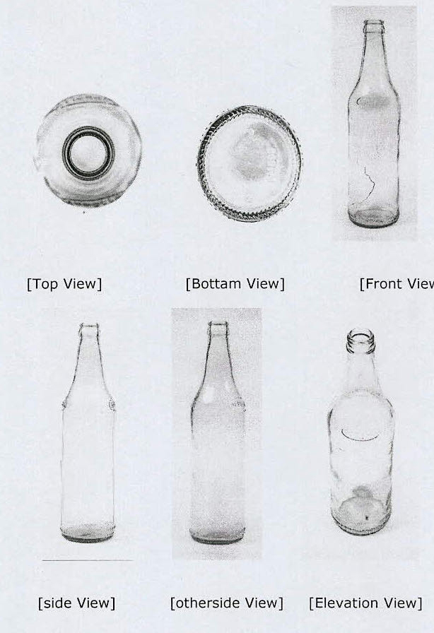Bottle (device ) Device mark 3103280 Trademark