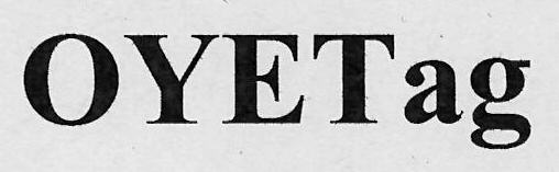 Oyetag Device mark 3114783 Trademark
