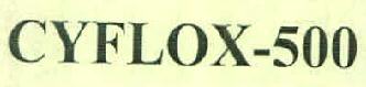 Cyflox-500 Device mark 3056331 Trademark