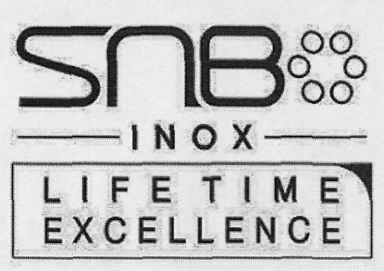 Snb Inox Lifetime Excellence Device mark 3112953 Trademark