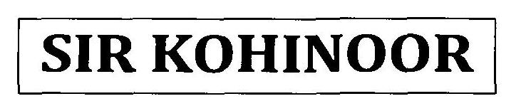 Sir Kohinoor Device mark 3089972 Trademark