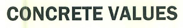 Concrete Values Device mark 3104839 Trademark