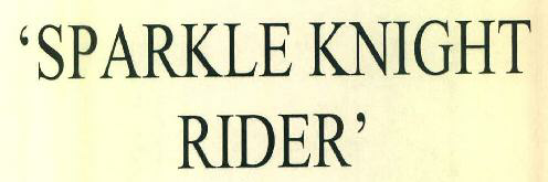 'sparkle Knight Rider' Device mark 3096349 Trademark