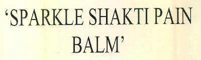 'sparkle Shakti Pain Balm' Device mark 3096362 Trademark
