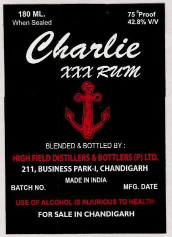 Charlie Xxx Rum Device mark 3120051 Trademark