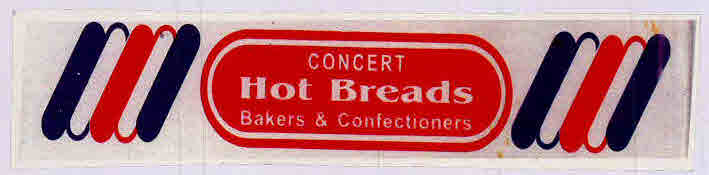 Concert Hot Breads Bakers & Confectioners Device mark 3136295 Trademark