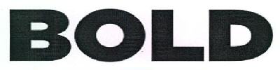 Bold Device mark 3125907 Trademark