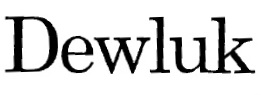 Dewluk Device mark 3126799 Trademark
