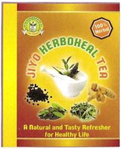 Jiyo Herboheal Tea With Device Of Mortar Device mark 3134612 Trademark