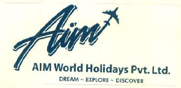 Aim World Holidays Pvt.ltd. Dream~explore~discover Device mark 3121375 Trademark