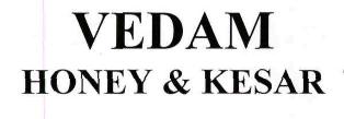 Vedam Honey & Kesar Device mark 3121245 Trademark
