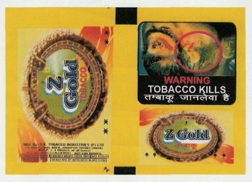Z Gold Tobacco Device mark 3095163 Trademark