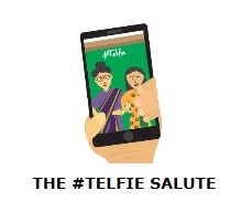 The #telfie Salute Device mark 3118604 Trademark