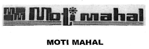 Moti Mahal Device mark 3117831 Trademark