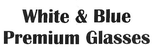 White & Blue Premium Glasses Device mark 3117837 Trademark
