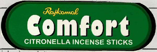 Rajkamal Comfort Citronella Incense Sticks Device mark 3125570 Trademark